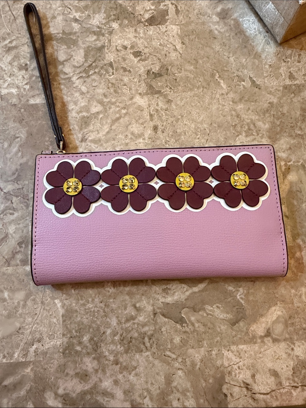 kate spade NWT lavender leather wristlet clutch - Picture 2 of 16